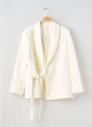 Blazer col châle beige COMMENSE femme