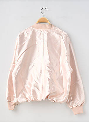 Blouson effet matière satinée rose LA FEE MARABOUTEE femme