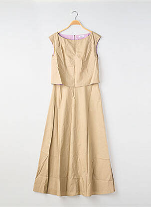 Robe longue sans manche sans manche beige MAX&CO. femme
