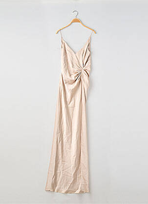 Robe longue fines bretelles fines bretelles beige ASOS femme