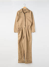Combi-pantalon poches manches longues marron MASSIMO DUTTI femme