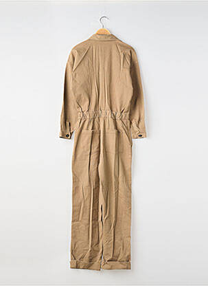 Combi-pantalon fermeture boutonnée sur le devant manches longues marron MASSIMO DUTTI femme