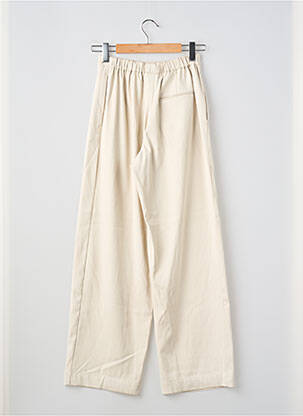 Pantalon droit tissage popeline taille haute beige SAMSOE & SAMSOE femme