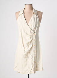Tunique sans manche col v beige MANGO femme