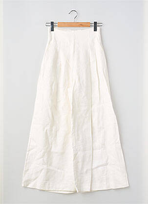 Pantalon large beige MASSIMO DUTTI femme