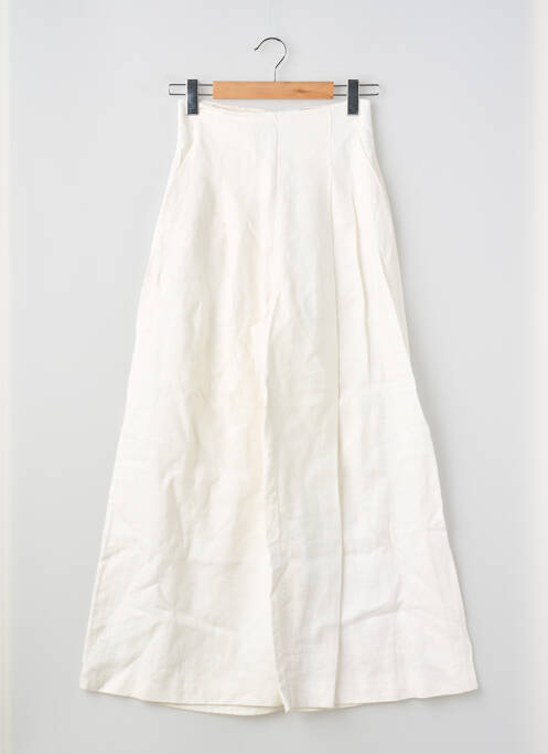 Pantalon large beige MASSIMO DUTTI femme