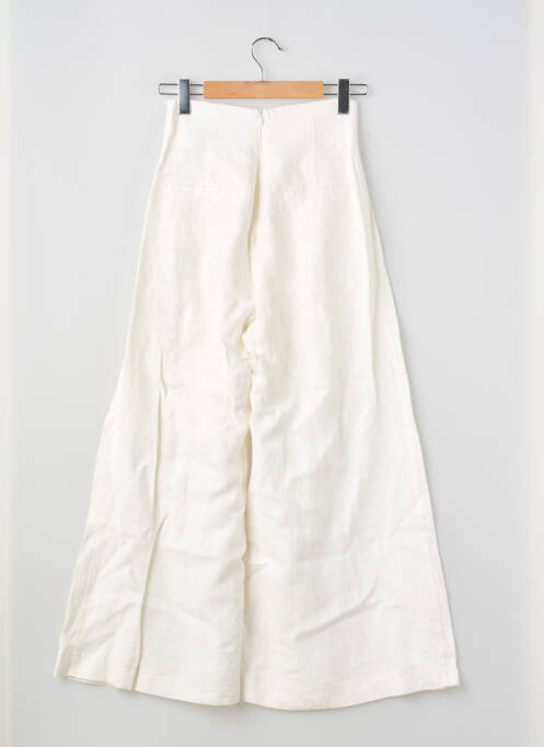 Pantalon large beige MASSIMO DUTTI femme