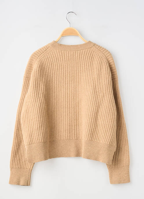 Pull col rond manches longues beige ACNE STUDIOS femme