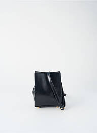 Sac bandoulière amovible forme rectangulaire noir PIOMBO femme