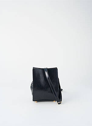 Sac bandoulière amovible forme rectangulaire noir PIOMBO femme