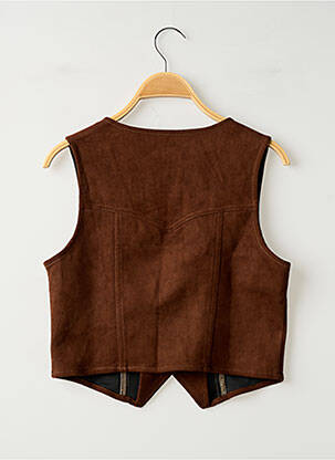Gilet sans manche coupe cintrée marron CIDER femme