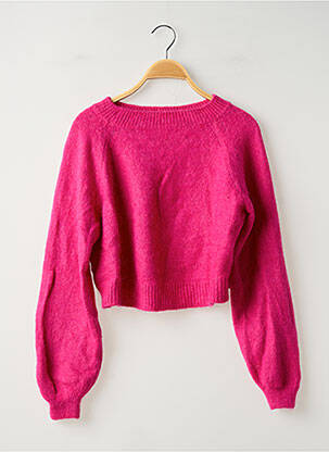 Pull stretch manches longues rose SANS MARQUE femme