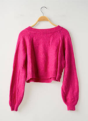 Pull stretch manches longues rose SANS MARQUE femme