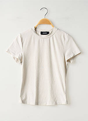 T-shirt stretch manches courtes gris CIDER femme