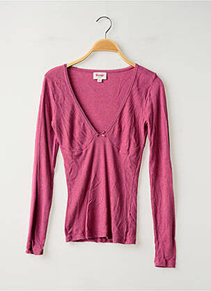 T-shirt manches longues manches longues rose ROUJE femme