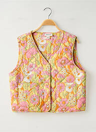 Doudoune poches sans capuche jaune MONKI femme