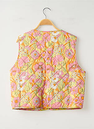Doudoune poches sans capuche jaune MONKI femme