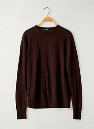 Pull stretch manches longues marron UNIQLO femme