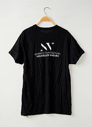 T-shirt coupe droite manches courtes noir B&C femme