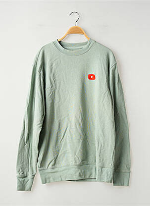 Sweat-shirt broderie manches longues vert STANLEY & STELLA femme