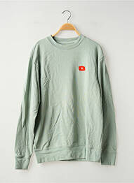 Sweat-shirt broderie manches longues vert STANLEY & STELLA femme