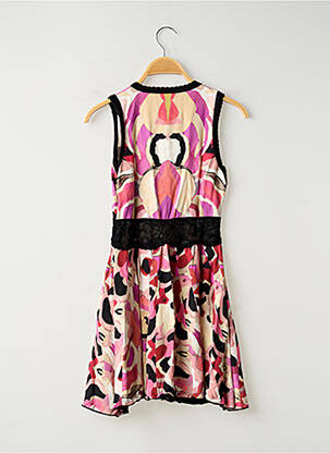 Robe courte sans manche sans manche rose ROBERTO CAVALLI femme