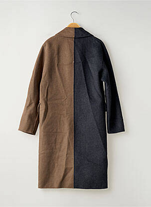 Manteau long coupe cintrée sans capuche noir RAILS femme