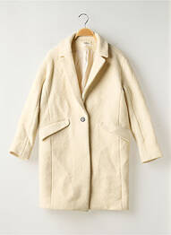 Manteau long coupe droite beige BA&SH femme