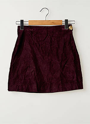 Jupe courte doublure rouge ROUJE femme