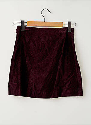 Jupe courte doublure rouge ROUJE femme