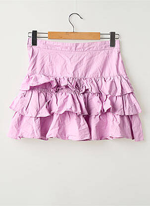 Jupe courte coupe évasée rose LILI SIDONIO femme