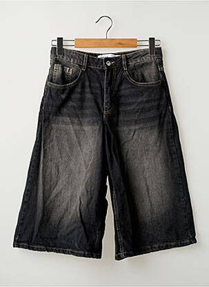 Pantacourt coupe jupe culotte noir BERSHKA femme
