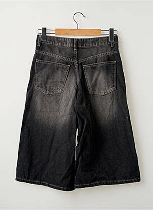 Pantacourt coupe jupe culotte noir BERSHKA femme
