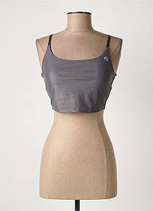 Soutien-gorge bretelle multi position haut soutien-gorge avec mousse de rembourrage amovible gris OCEANS APART femme