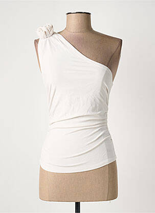 Top stretch sans manche beige SANS MARQUE femme