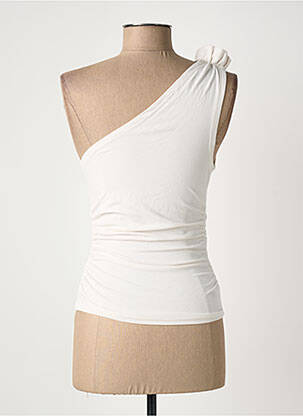 Top stretch sans manche beige SANS MARQUE femme
