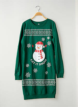 Robe mi-longue vert SANS MARQUE femme