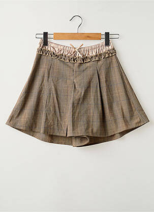 Jupe short marron CIDER femme