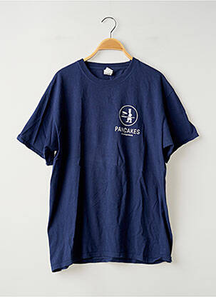 T-shirt bleu FRUIT OF THE LOOM femme