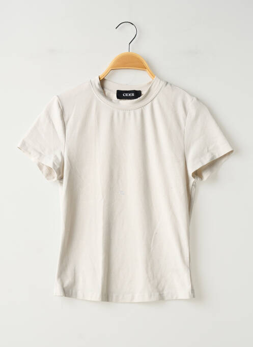 T-shirt stretch manches courtes gris CIDER femme