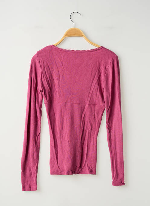 T-shirt manches longues manches longues rose ROUJE femme