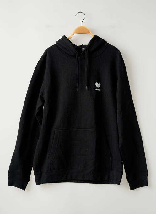 Sweat-shirt à capuche stretch manches longues noir SOL'S femme
