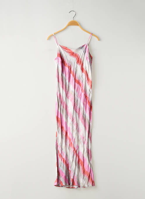 Robe mi-longue coupe fluide fines bretelles rose RAILS femme