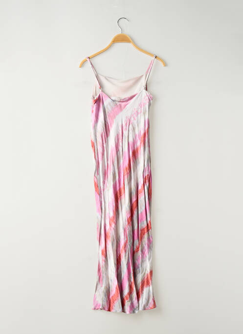 Robe mi-longue coupe fluide fines bretelles rose RAILS femme