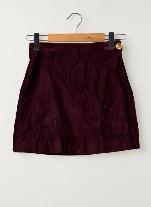 Jupe courte doublure rouge ROUJE femme