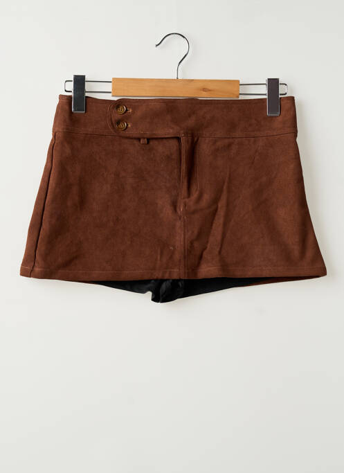 Short taille à pinces taille normale marron CIDER femme