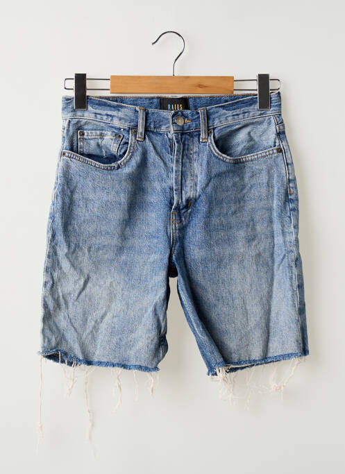 Bermuda coupe droite taille normale bleu RAILS femme