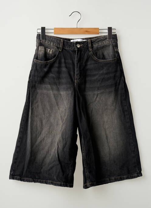 Pantacourt coupe jupe culotte noir BERSHKA femme