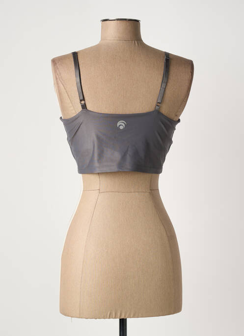 Soutien-gorge effet matière satinée haut soutien-gorge avec mousse de rembourrage amovible gris OCEANS APART femme