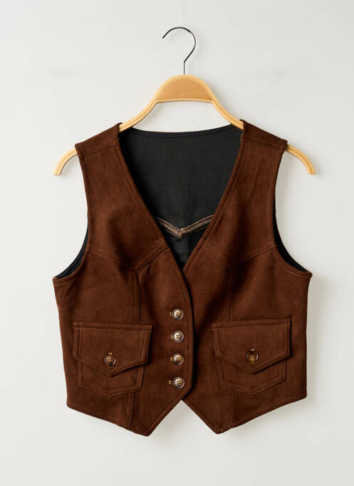 Gilet sans manche marron CIDER femme